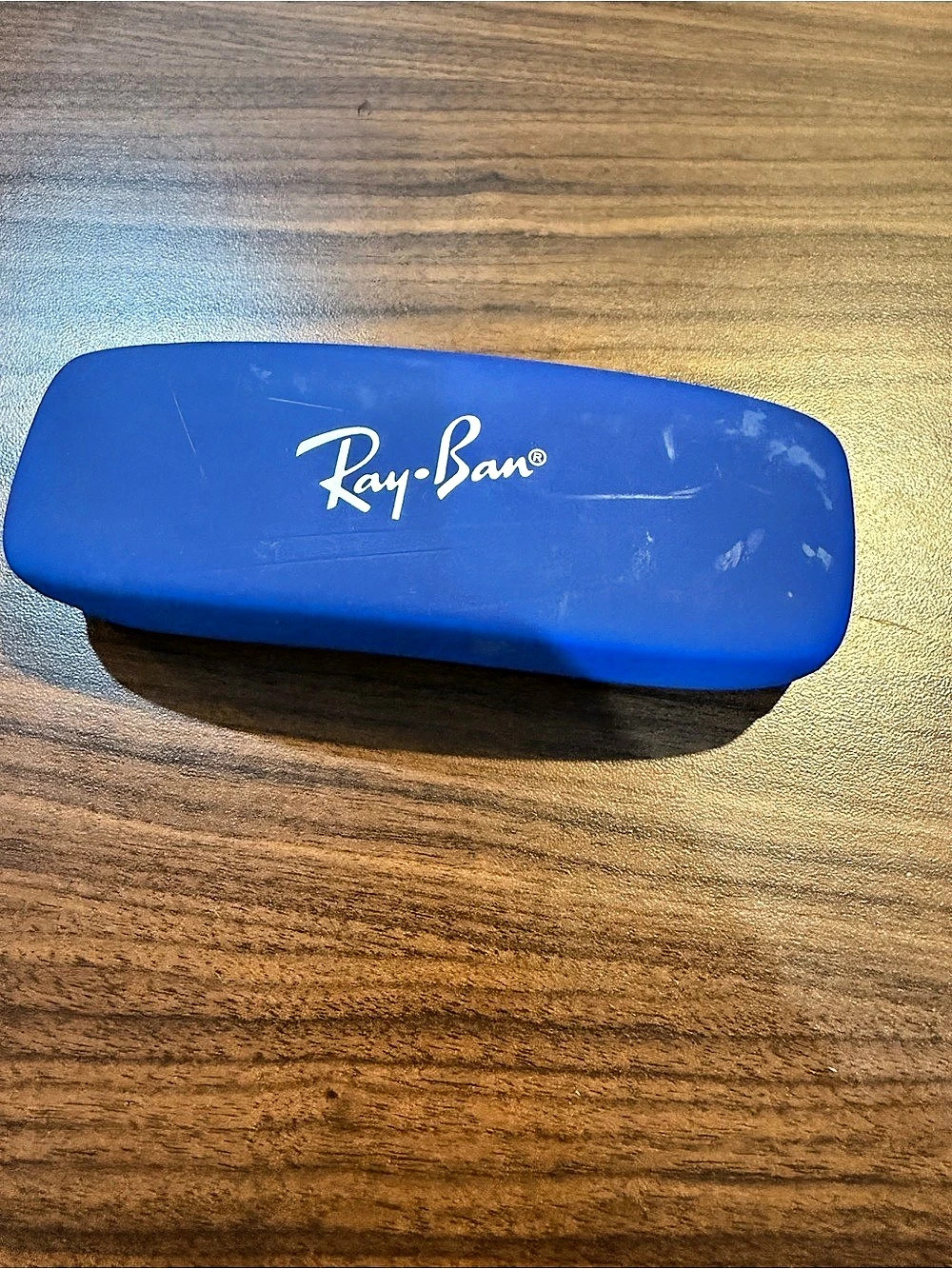Ray-Ban Hard Clamshell eyeglasses Sunglasses Case Blue & Red